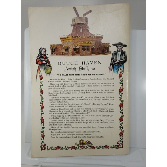 Amish Dutch Cookbook Ruth Redcay c1960s MCM Recipes from PA Restaurants Hotels - Picture 2 of 16